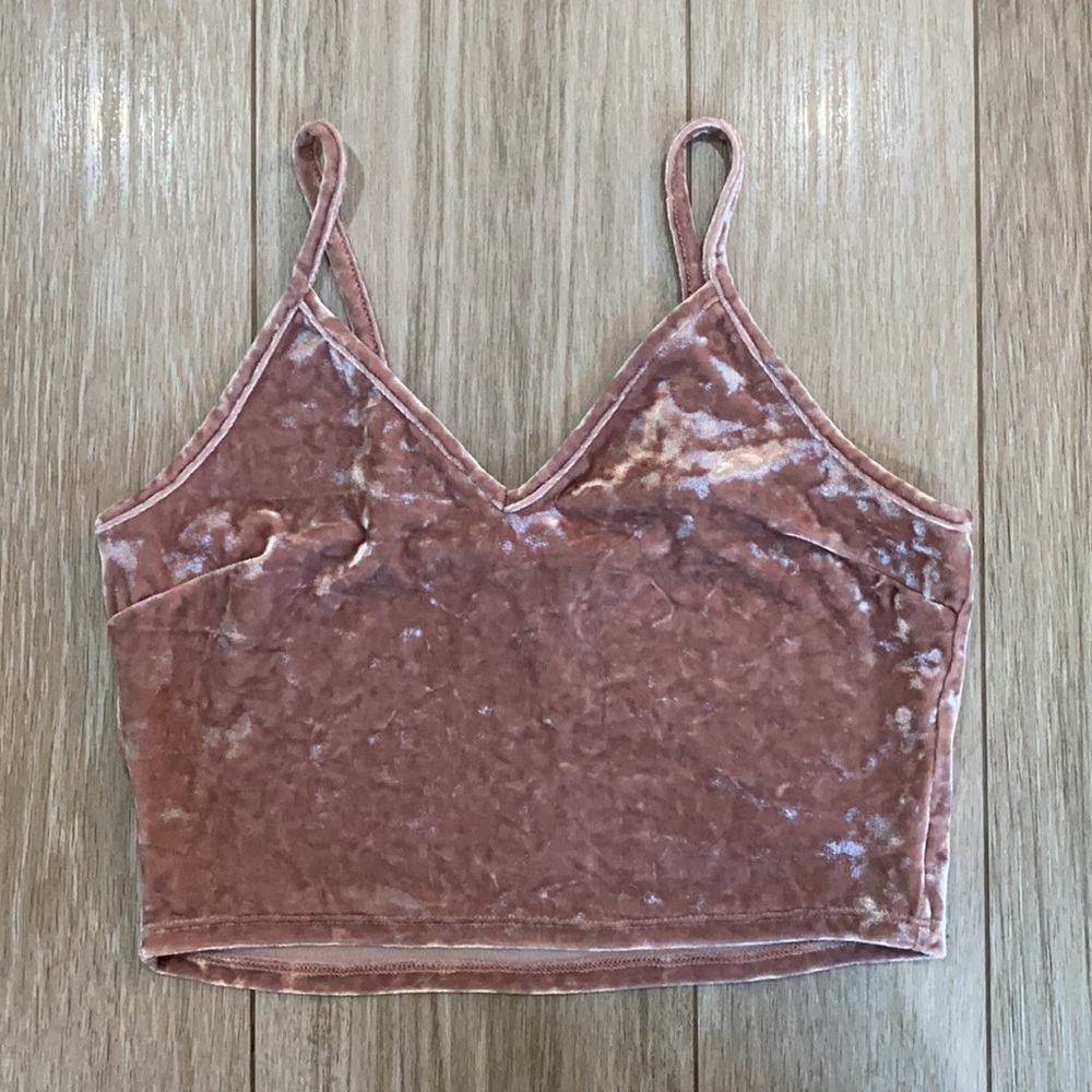 Pink velvet Tank top